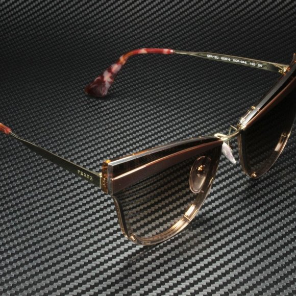 Prada Women\'s Gold Pink and Brown Sunglasses